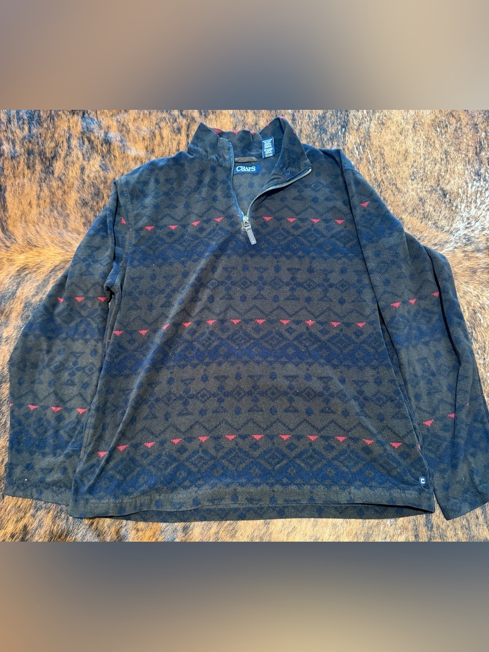 Peter Millar Performance 1/4 Zip Vest Mens Sz M  Blue Stretch Lakeside Cup